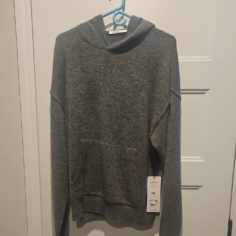 ALO Yoga New Class Cashmere charcoal hoodie  brand New